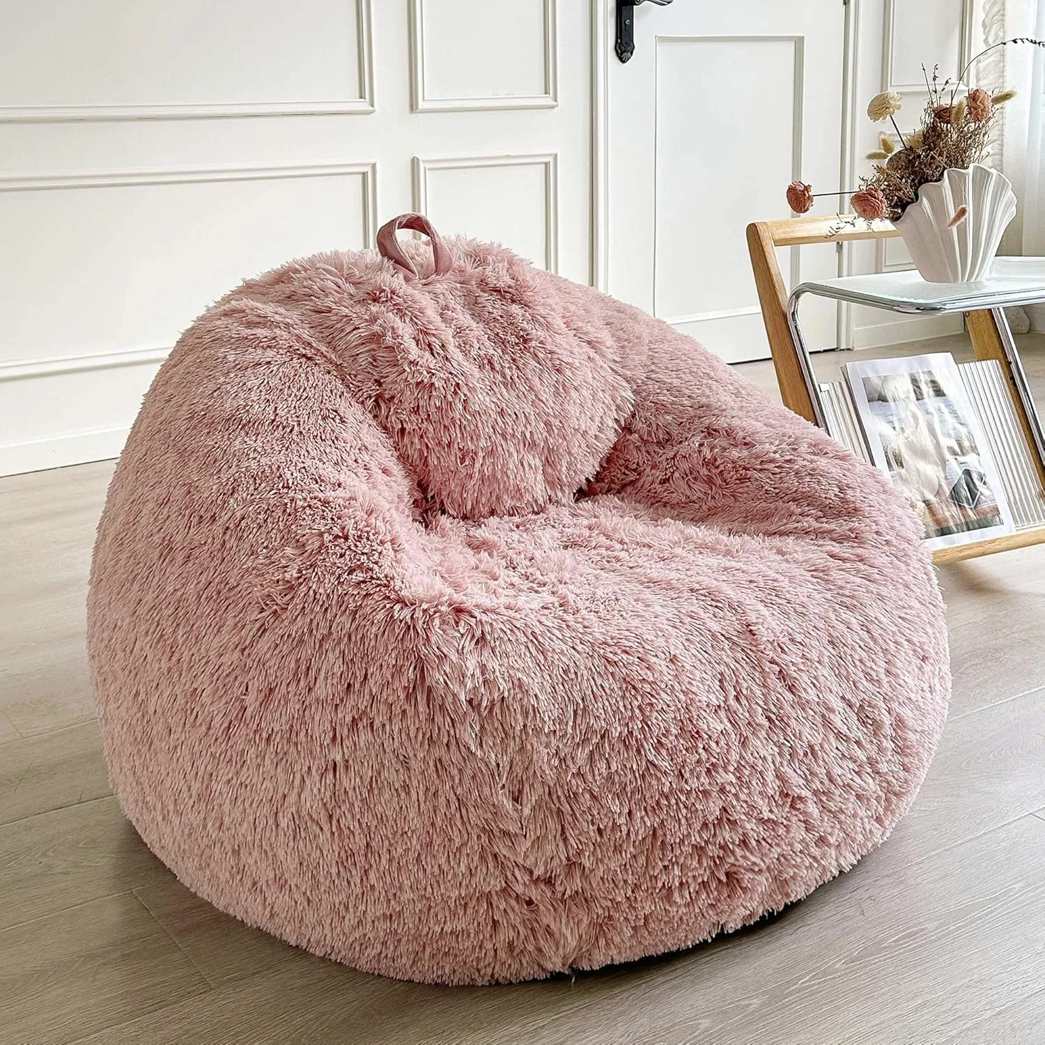 fluffy bean bag cover 1