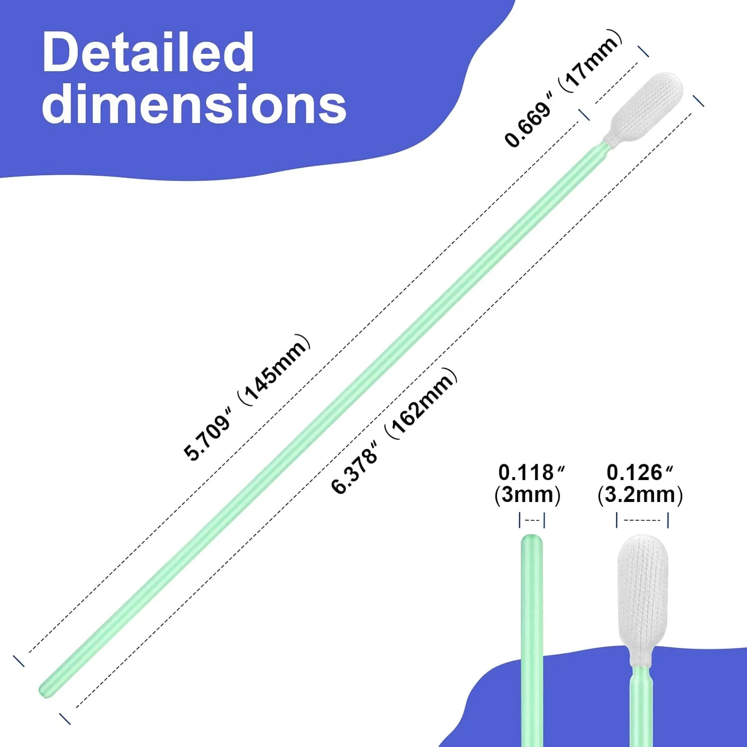 foam swabs cleaning sticks 2