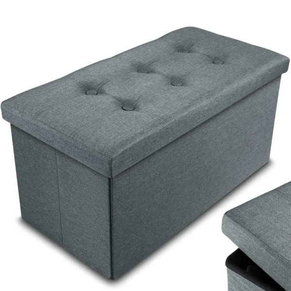 foldable storage ottoman bench 1