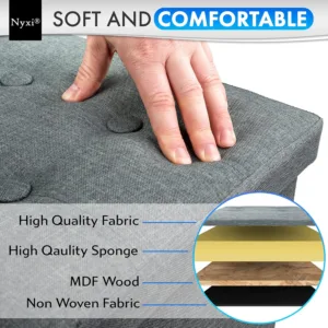 foldable storage ottoman bench 4