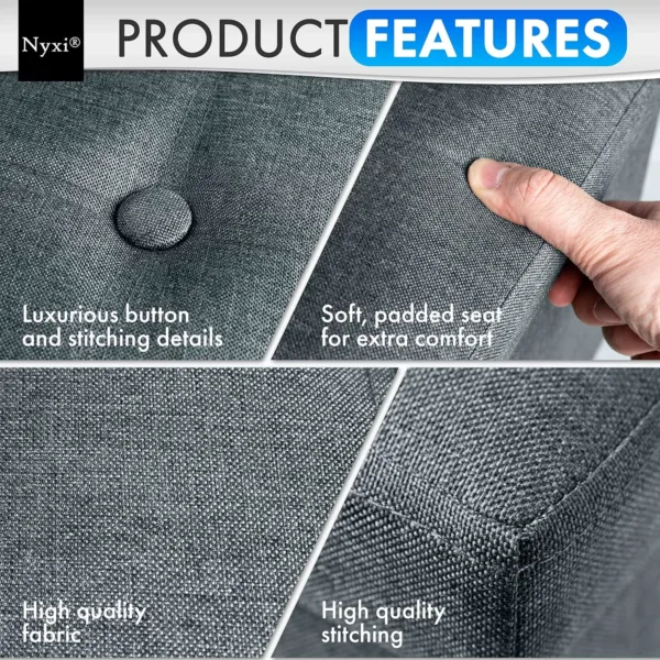 foldable storage ottoman bench 6