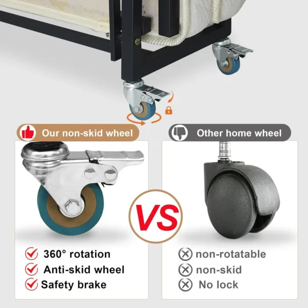 folding bed memory foam 6