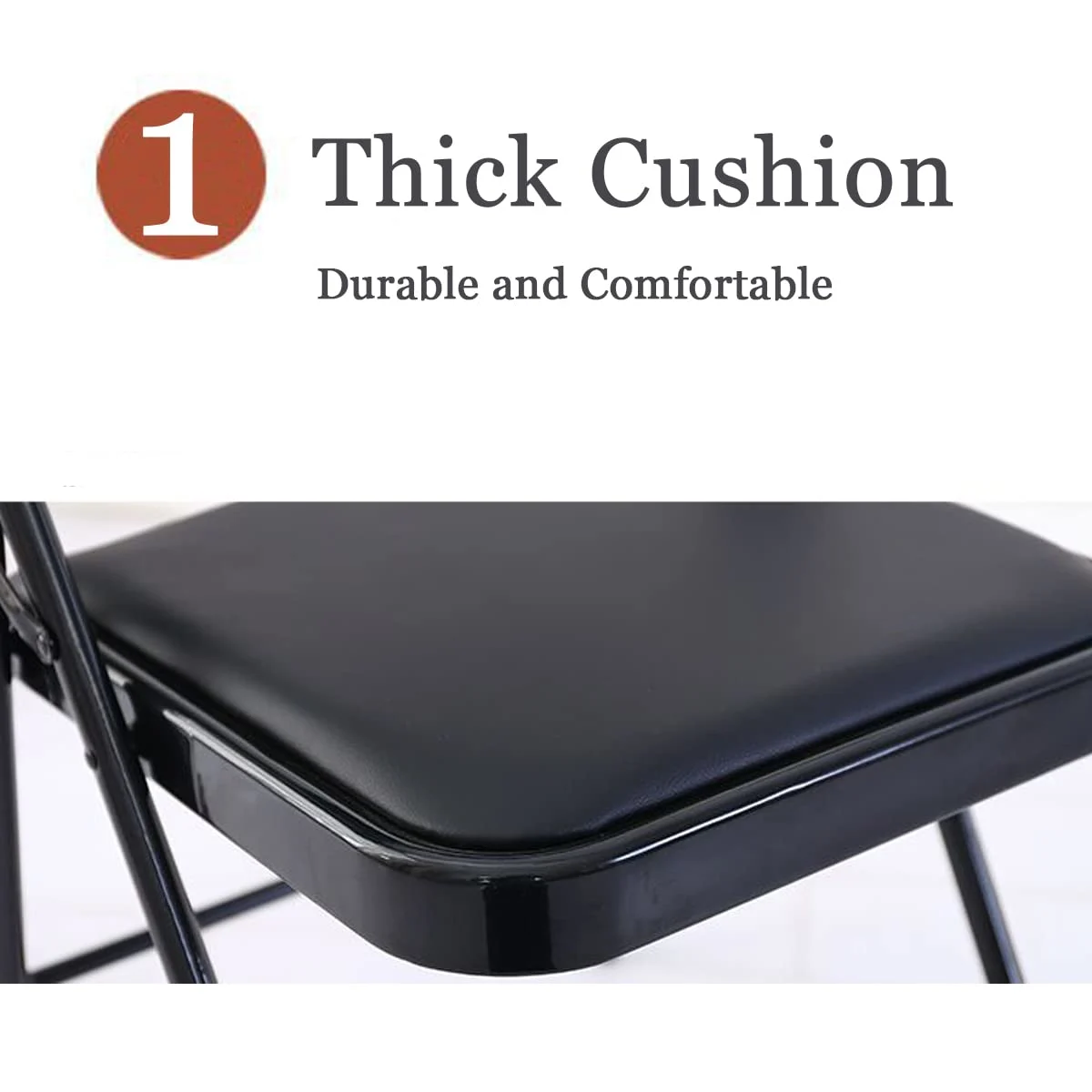 folding chair padded seat 4