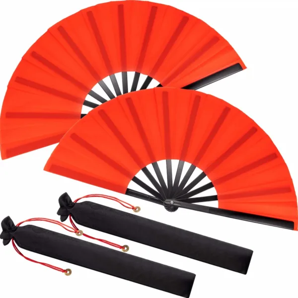 folding silk hand fan 1
