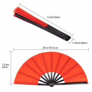 folding silk hand fan 2