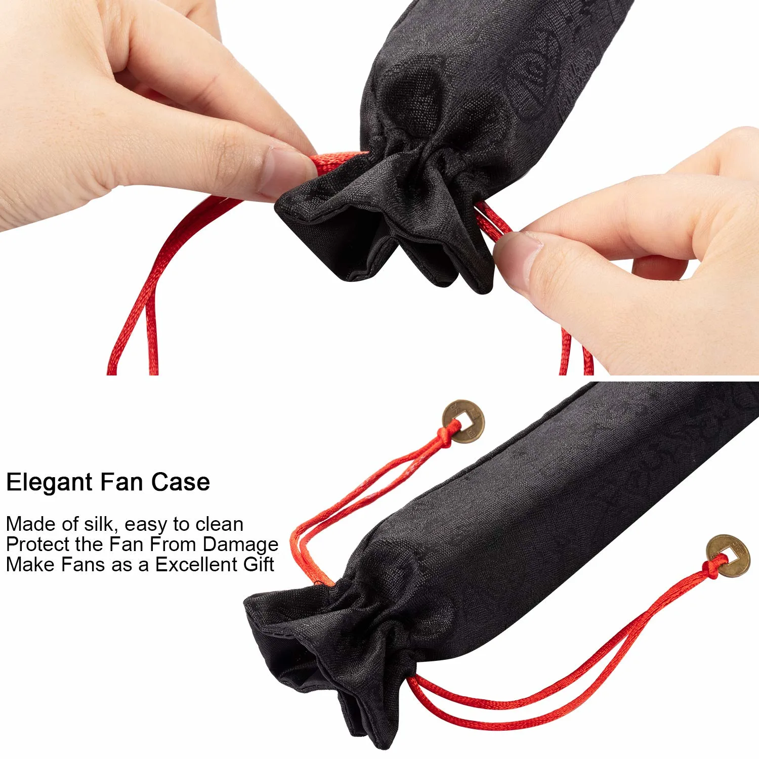 folding silk hand fan 5