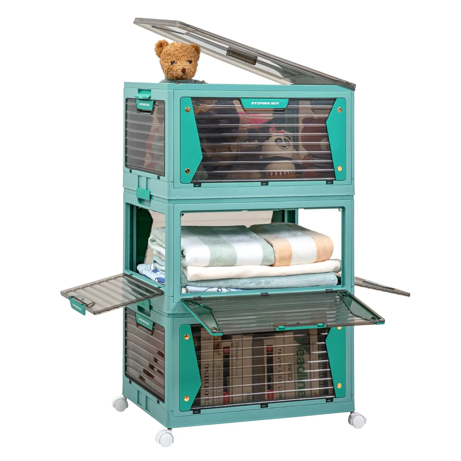 folding storage boxes 6