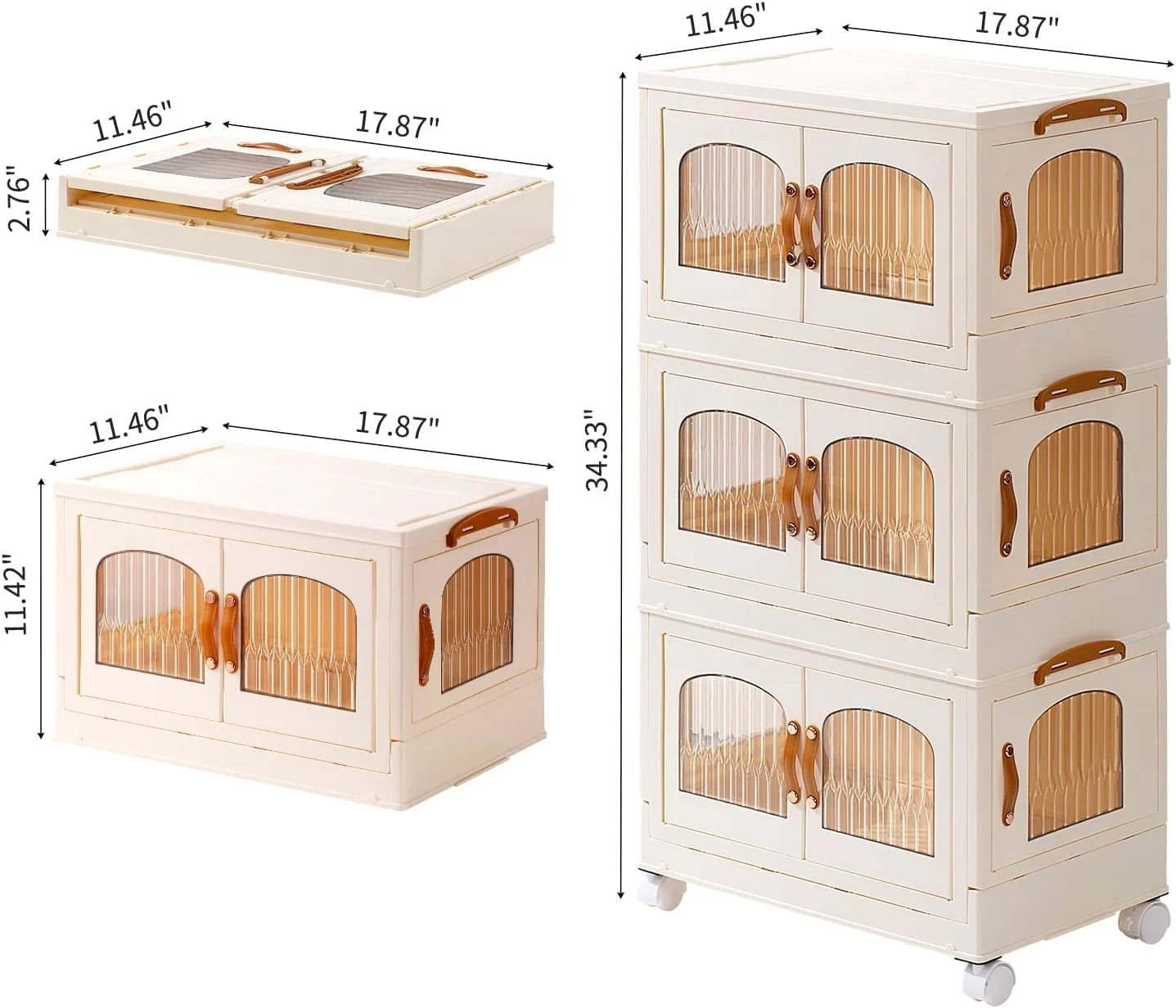 folding storage cabinet 2