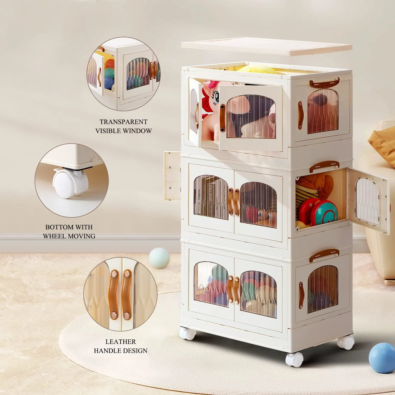 folding storage cabinet 3