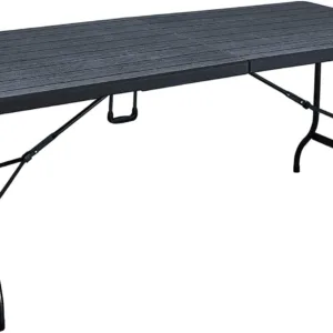 folding table plastic wood 1