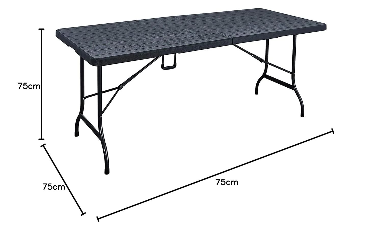 folding table plastic wood 2