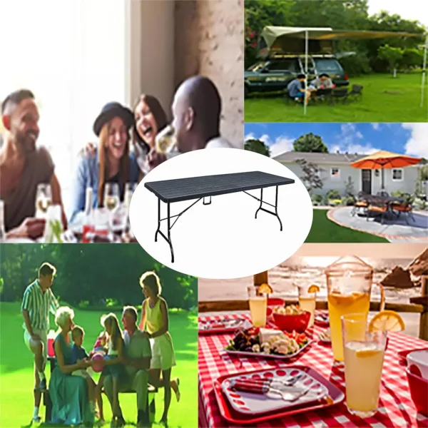 folding table plastic wood 7
