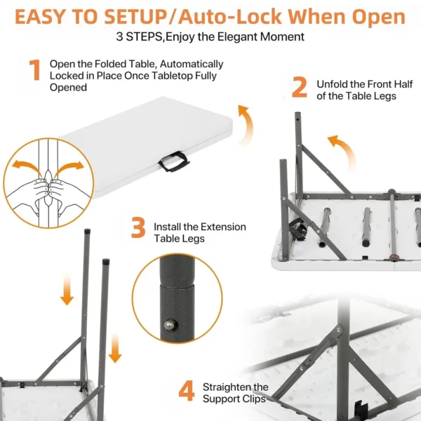 folding table square 5