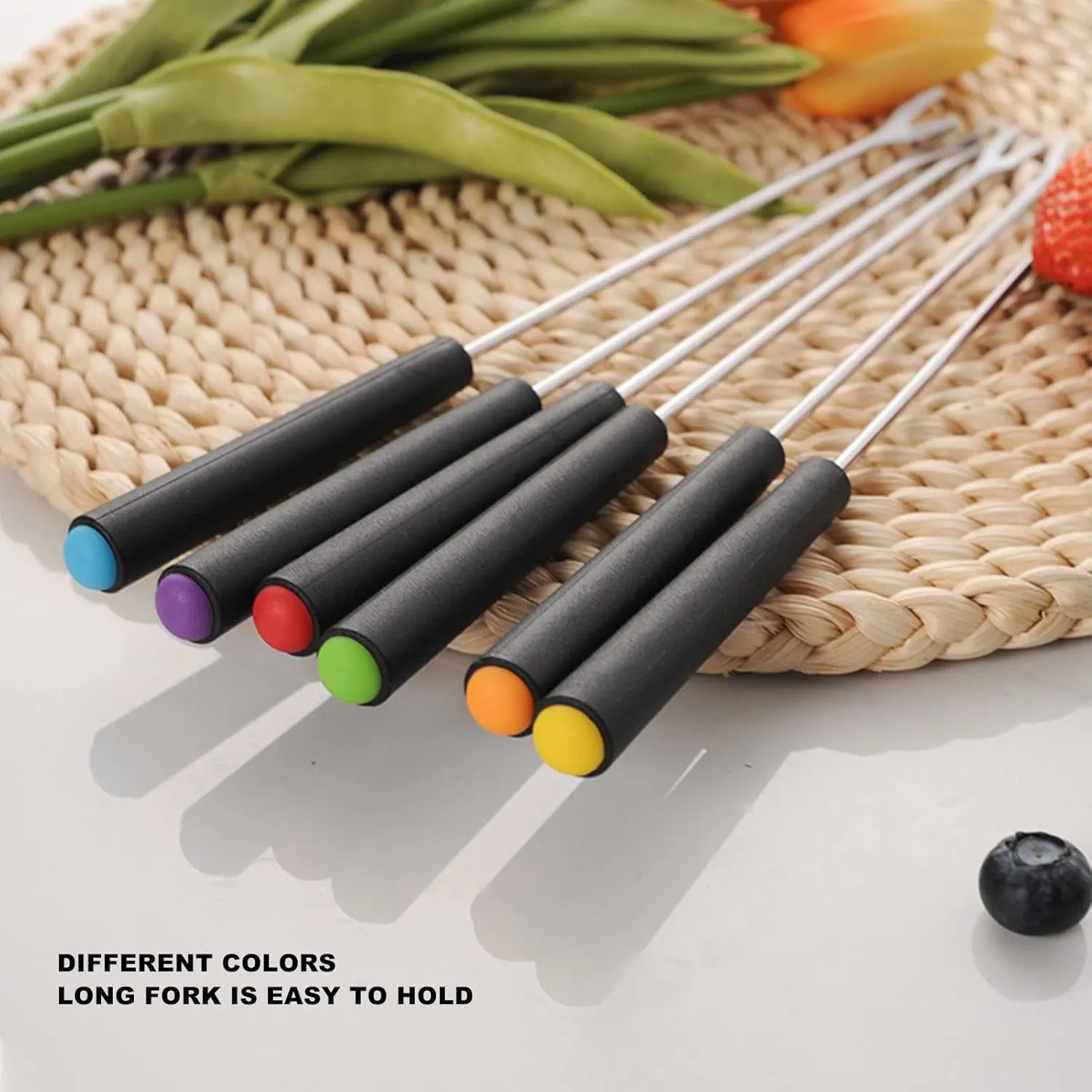 fondue forks stainless 3