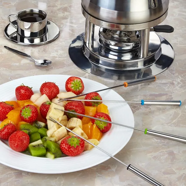 fondue forks stainless steel 6