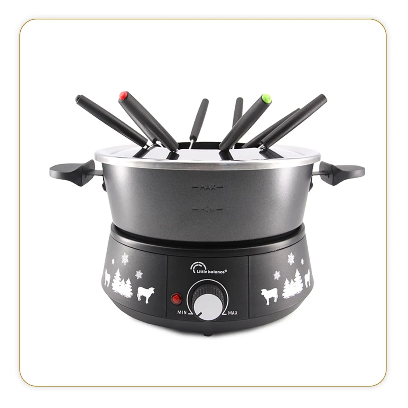 fondue pot electric set 1