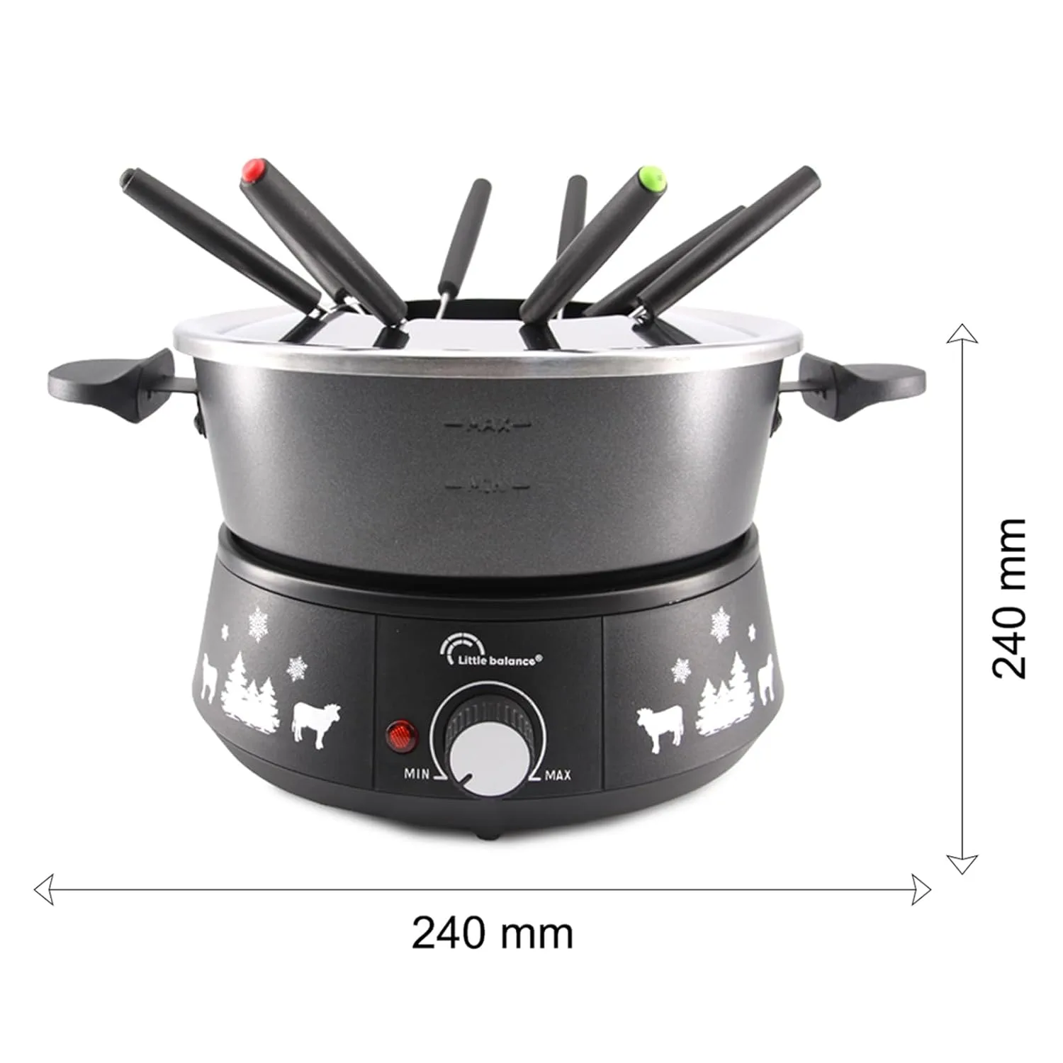 fondue pot electric set 2