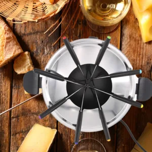 fondue pot electric set 4