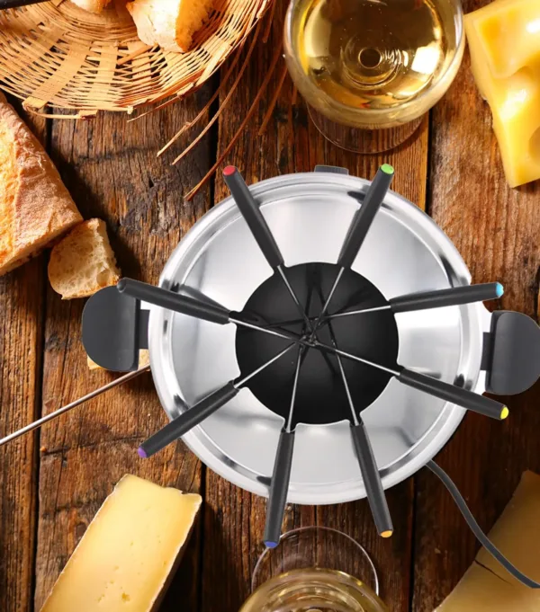 fondue pot electric set 4