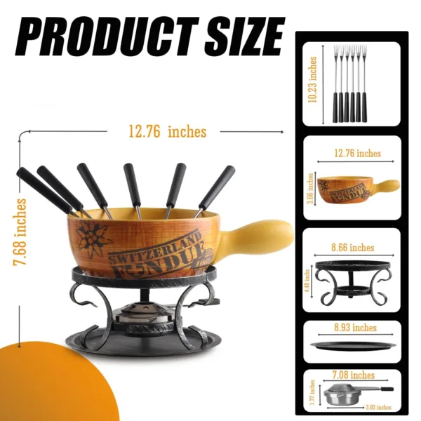 fondue pot set 7