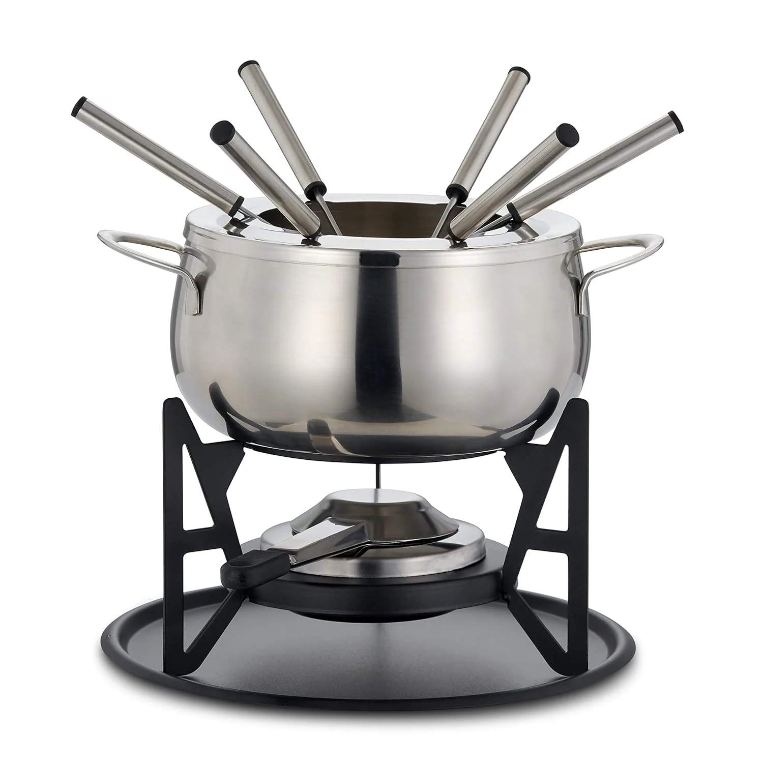 fondue set stainless steel 1