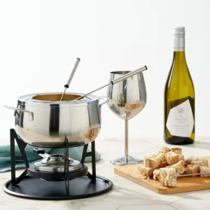 fondue set stainless steel 5