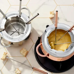 fondue set stainless steel 7