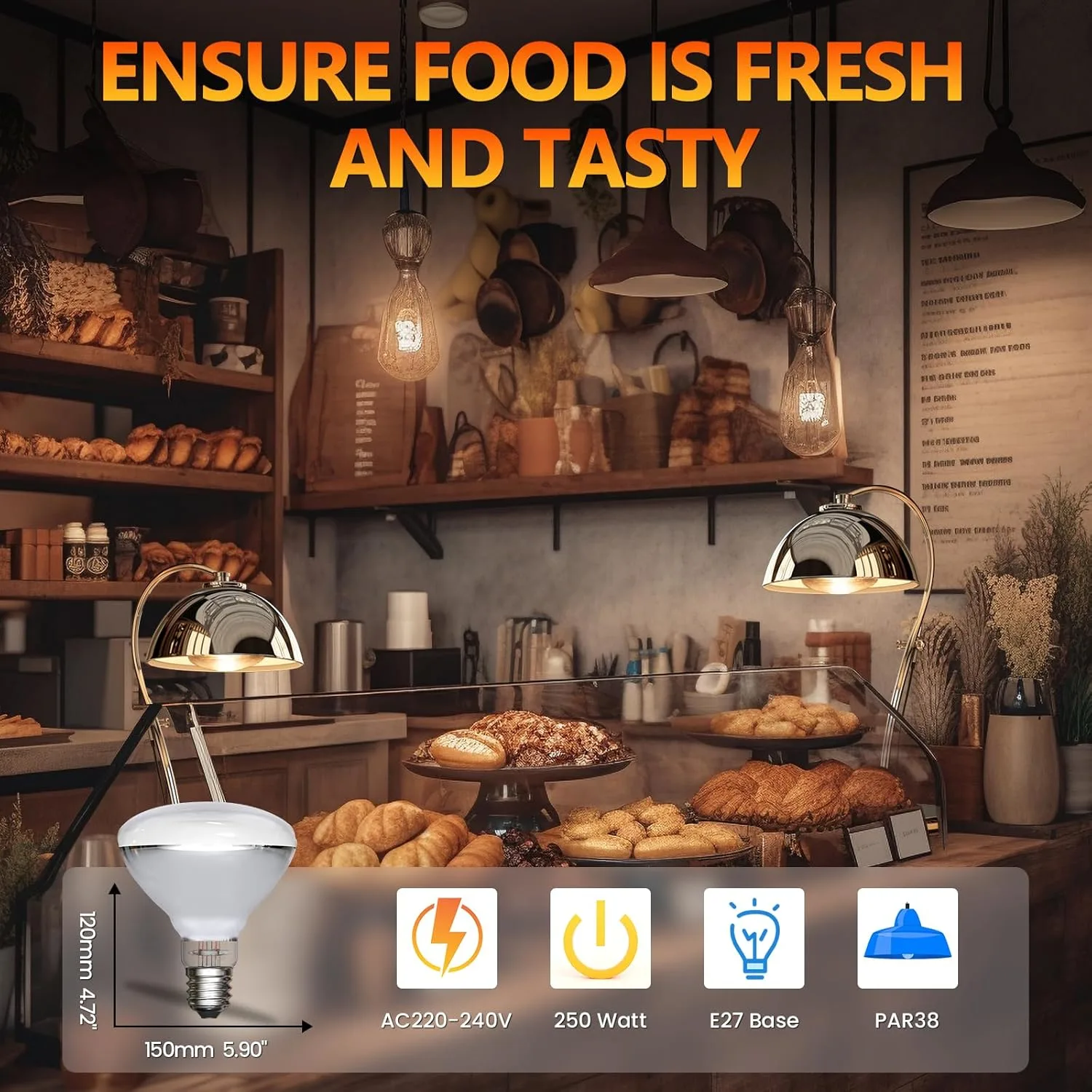 food heat lamp bulb 6