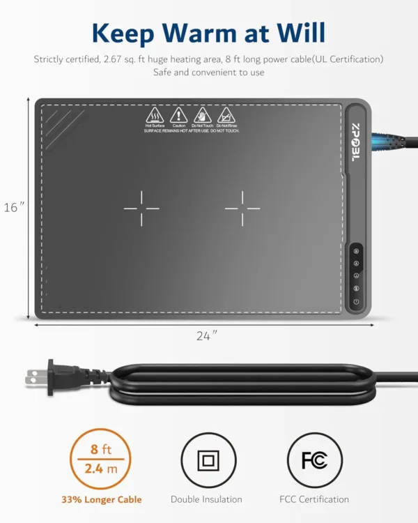 food warming mat tray 3
