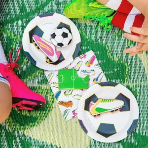 football party plates 4