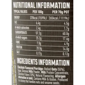 fuel chocolate porridge 2