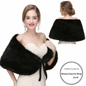 fur shawl wedding wrap 2