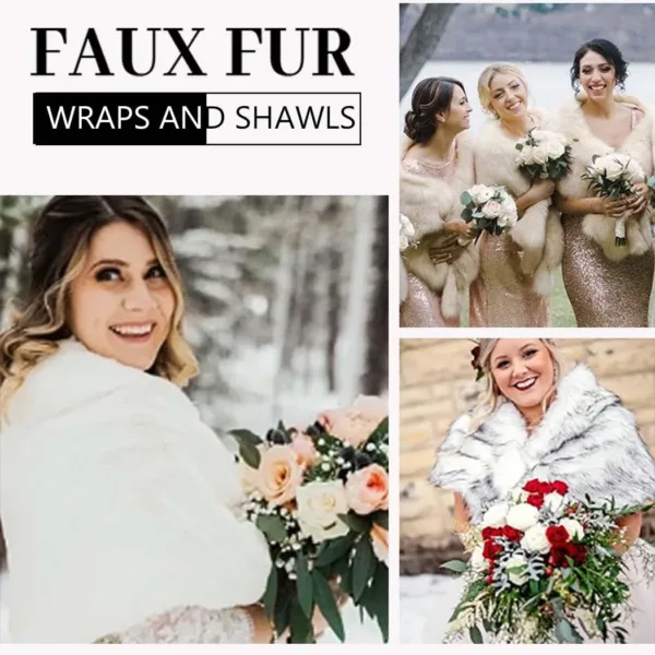 fur shawl wedding wrap 3