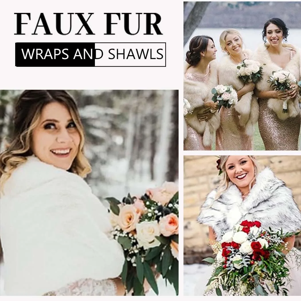 fur shawl wedding wrap 3