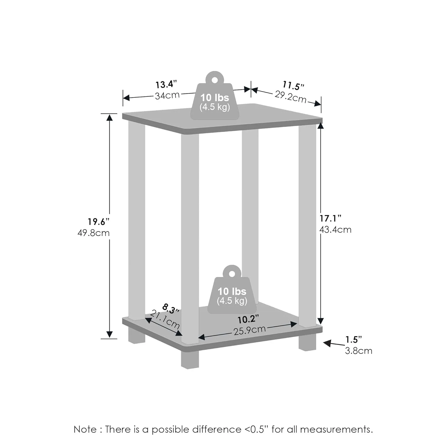 furinno bedside table 2