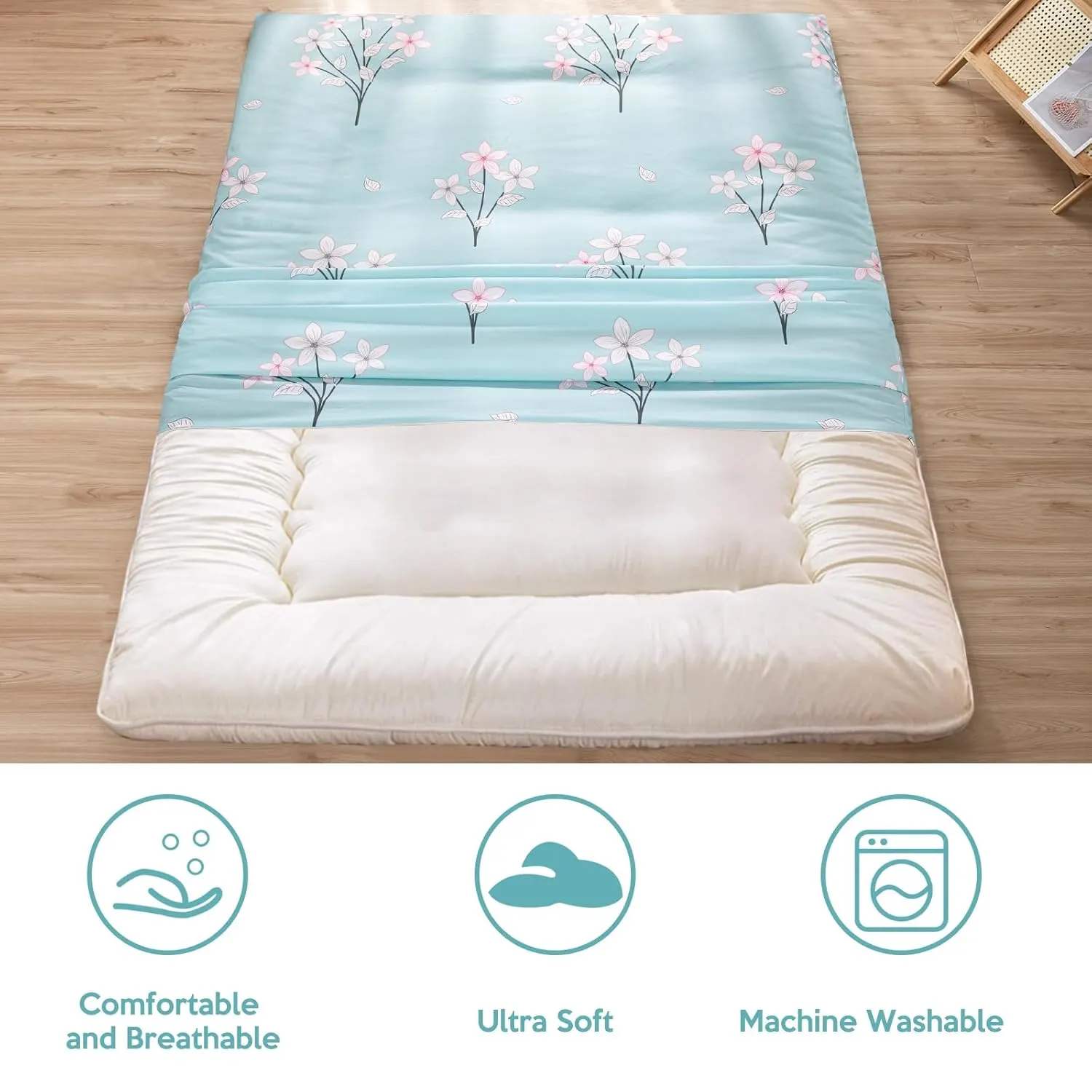 futon cover zippered soft 7