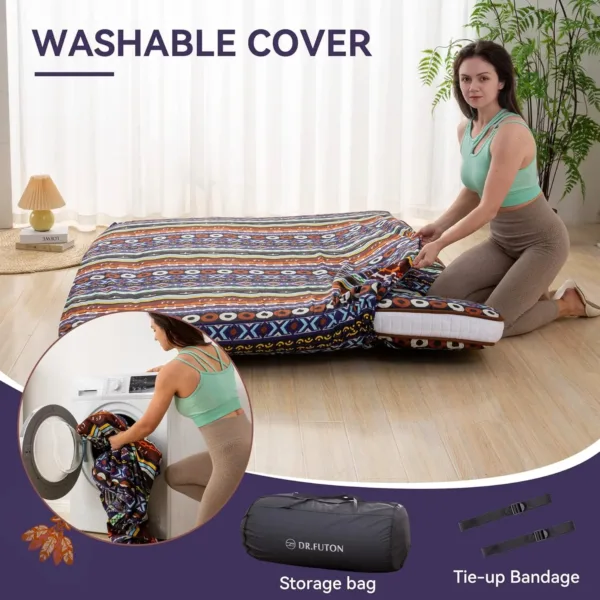 futon floor mattress roll 4