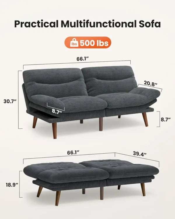 futon sofa bed vintage 3