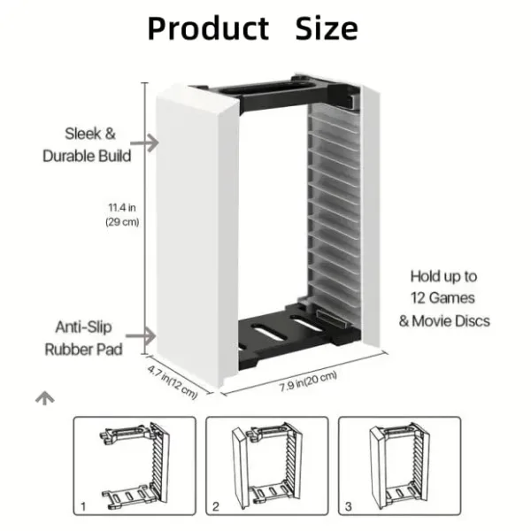game storage tower 3