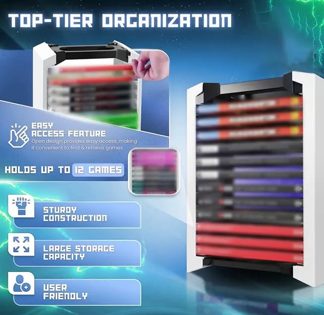 game storage tower 4