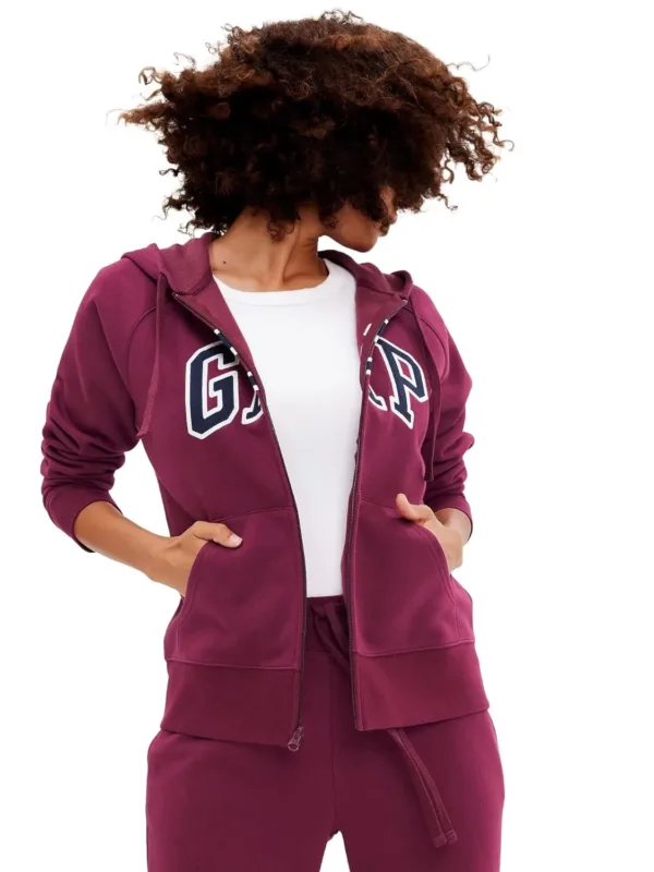 gap womens logo zip 1