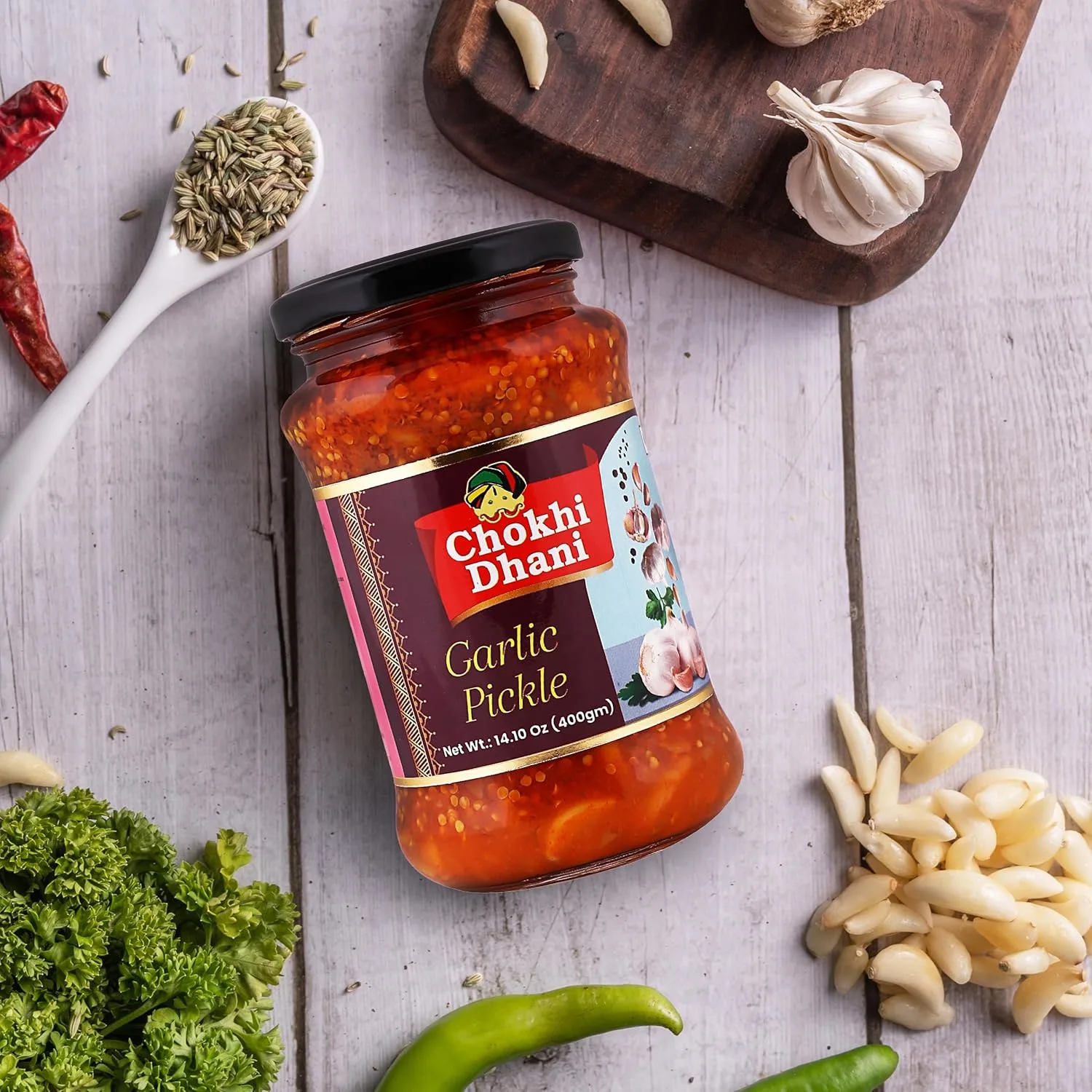 garlic pickle 400gm 3