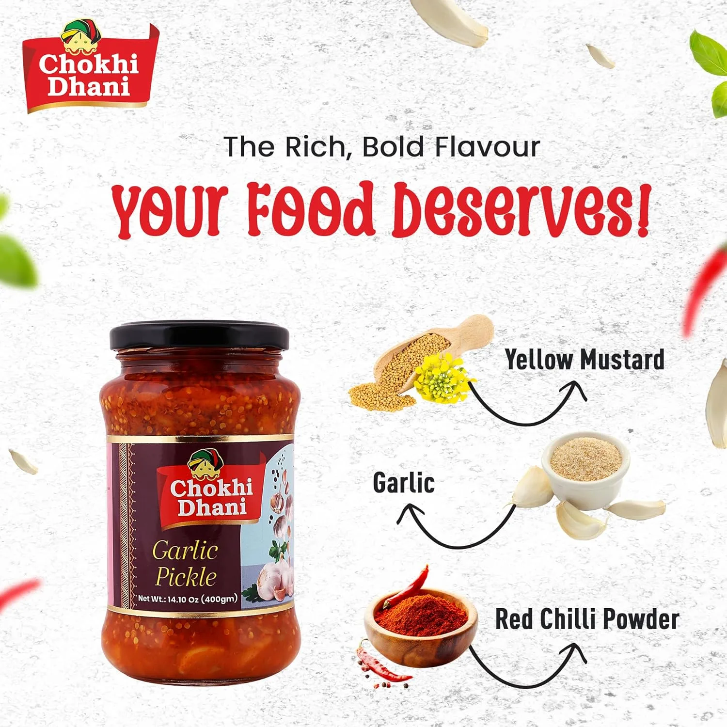 garlic pickle 400gm 5