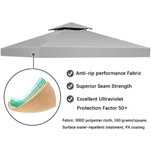 gazebo canopy replacement top 3