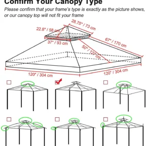 gazebo canopy replacement top 4