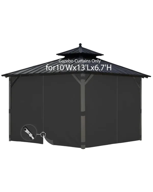 gazebo curtain replacement privacy 1