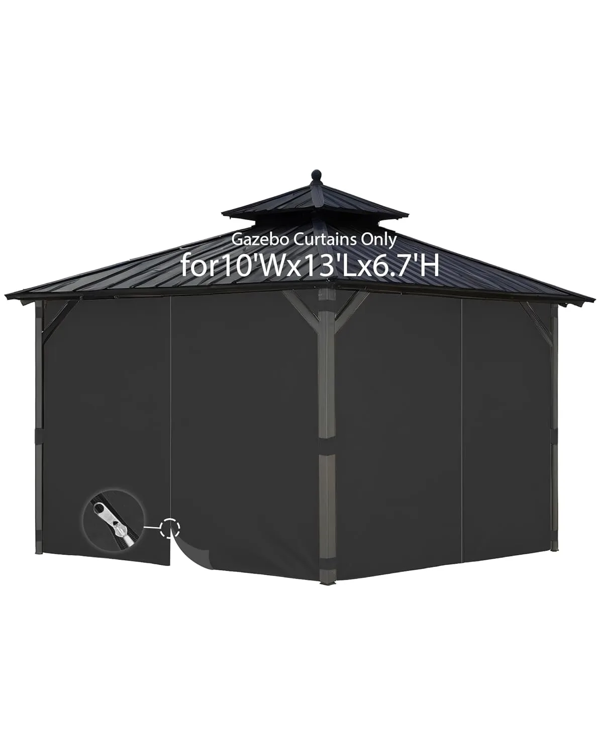 gazebo curtain replacement privacy 1