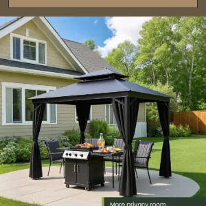 gazebo curtain replacement privacy 2