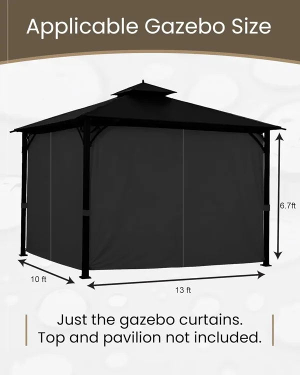 gazebo curtain replacement privacy 4