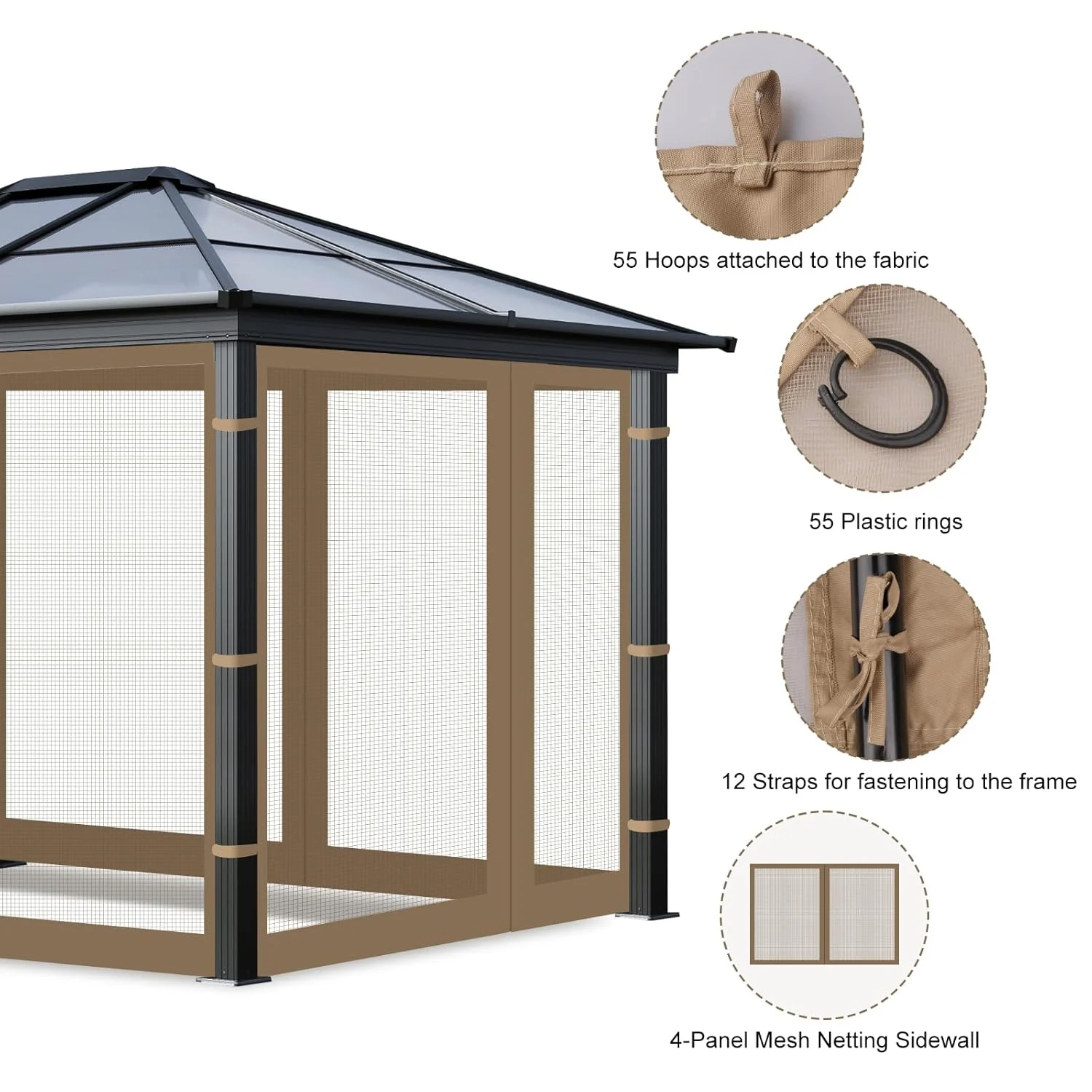 gazebo mosquito net 3